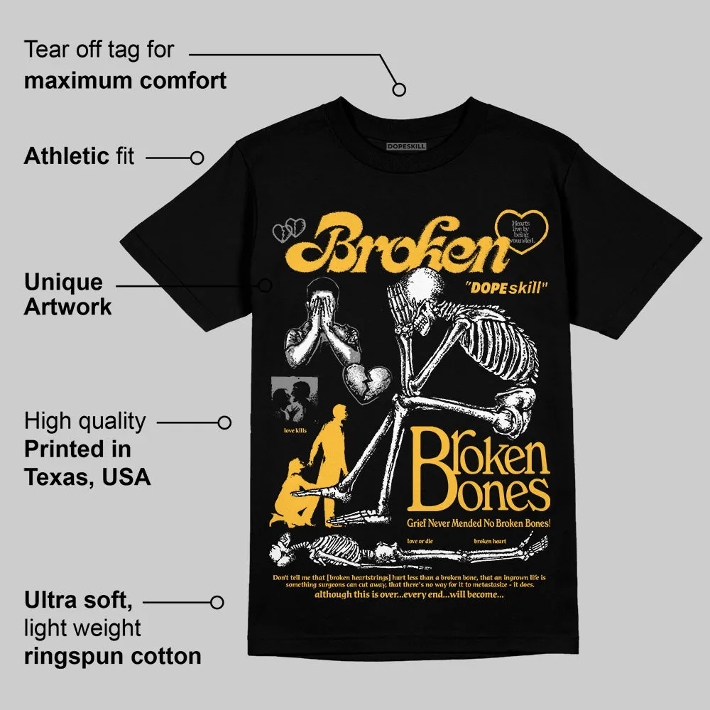 9060 Varsity Gold DopeSkill T-Shirt Broken Bones Graphic sold by DopeSkill product image thumbnail 3