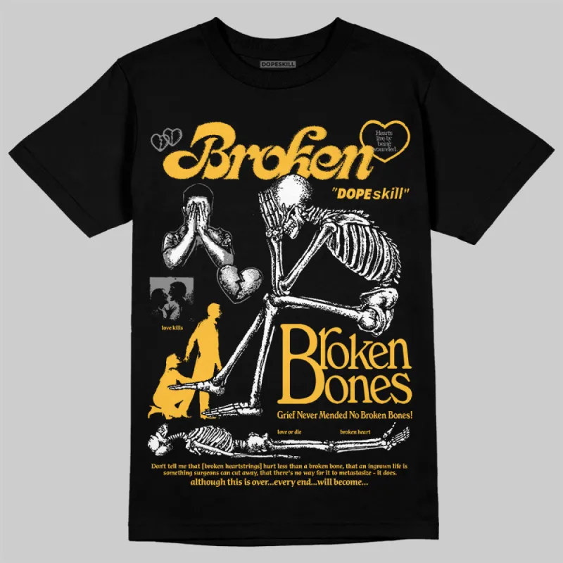 9060 Varsity Gold DopeSkill T-Shirt Broken Bones Graphic sold by DopeSkill