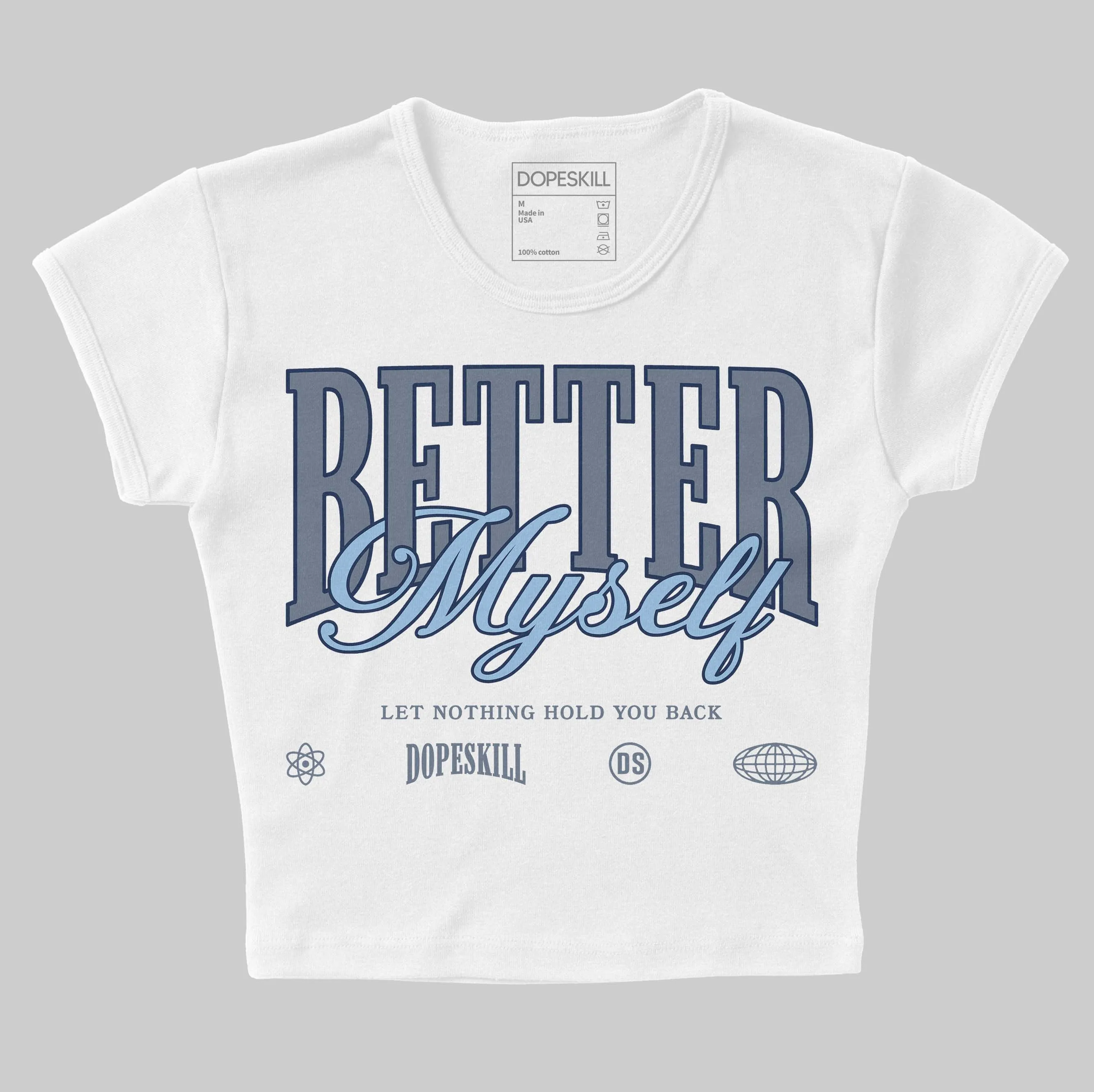 9060 Grey Day DopeSkill Women's Crop Top Better Myself Graphic sold by DopeSkill