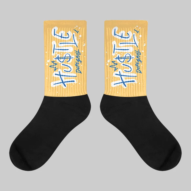 Canary 1s DopeSkill Sublimated Socks Hustle Graphic sold by DopeSkill