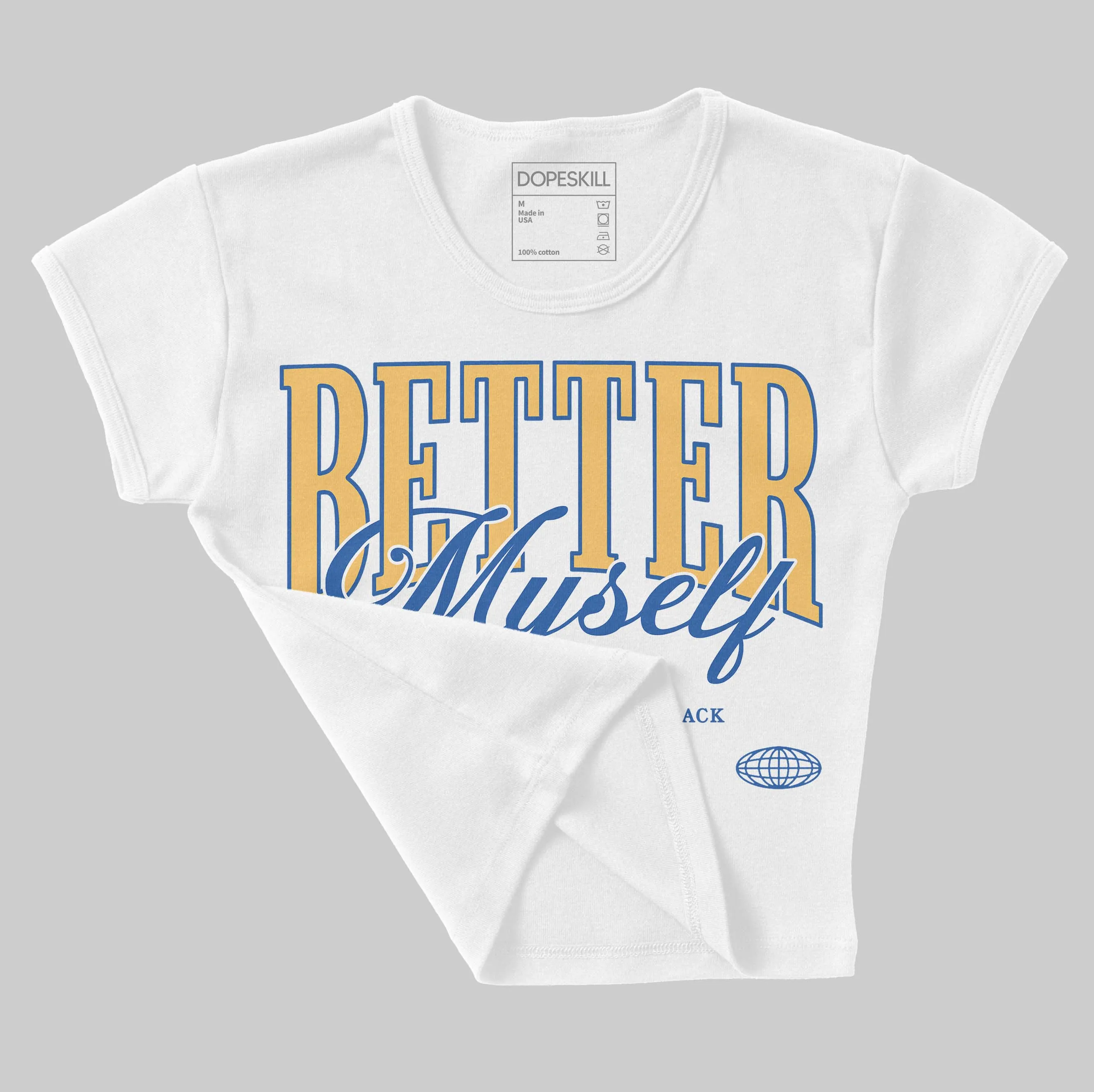 Canary 1s DopeSkill Women's Crop Top Better Myself Graphic sold by DopeSkill product image thumbnail 4