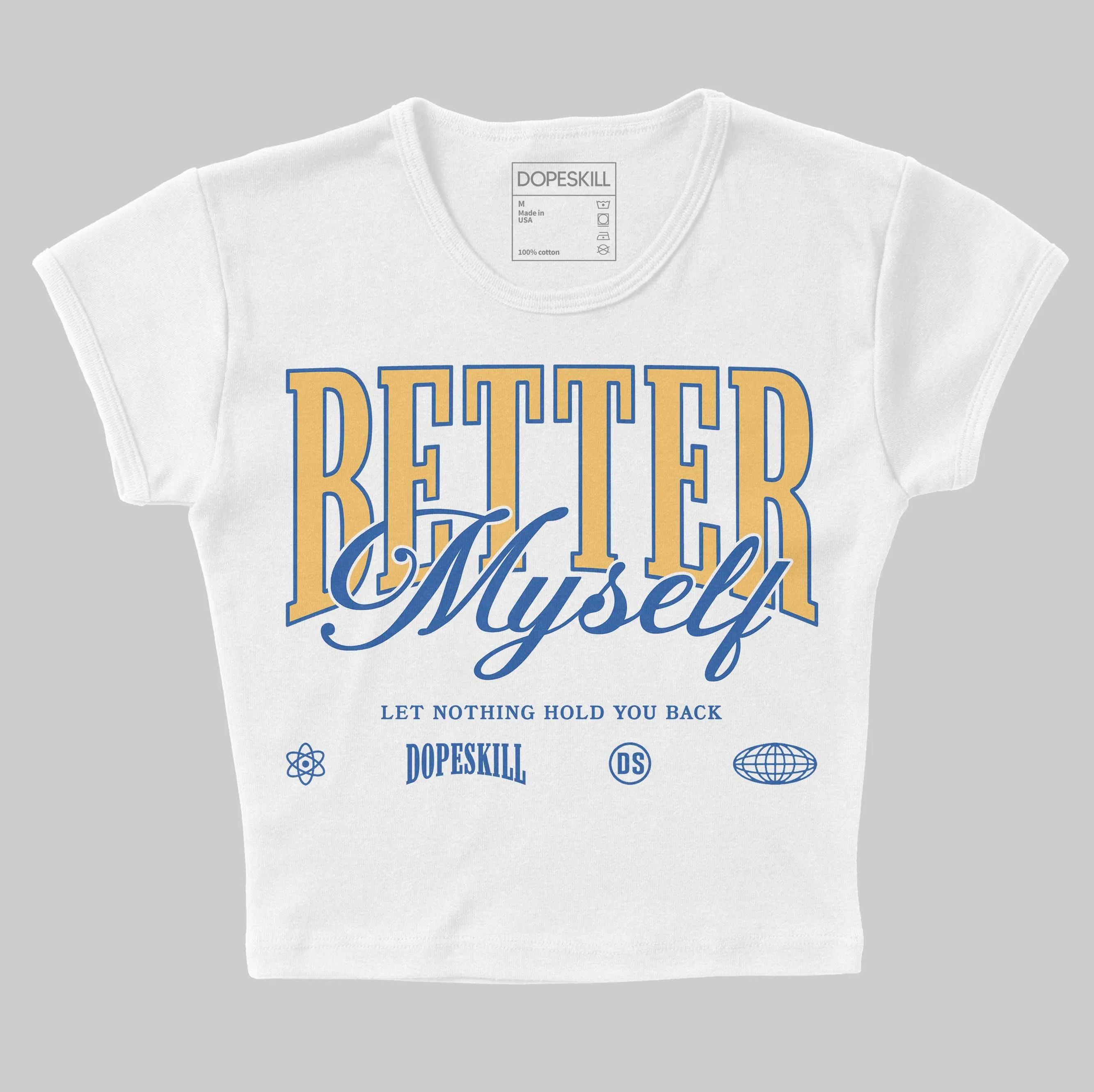 Canary 1s DopeSkill Women's Crop Top Better Myself Graphic sold by DopeSkill product image thumbnail 2