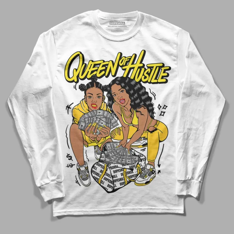 Vivid Sulfur 4s DopeSkill Long Sleeve T-Shirt Queen Of Hustle Graphic sold by DopeSkill