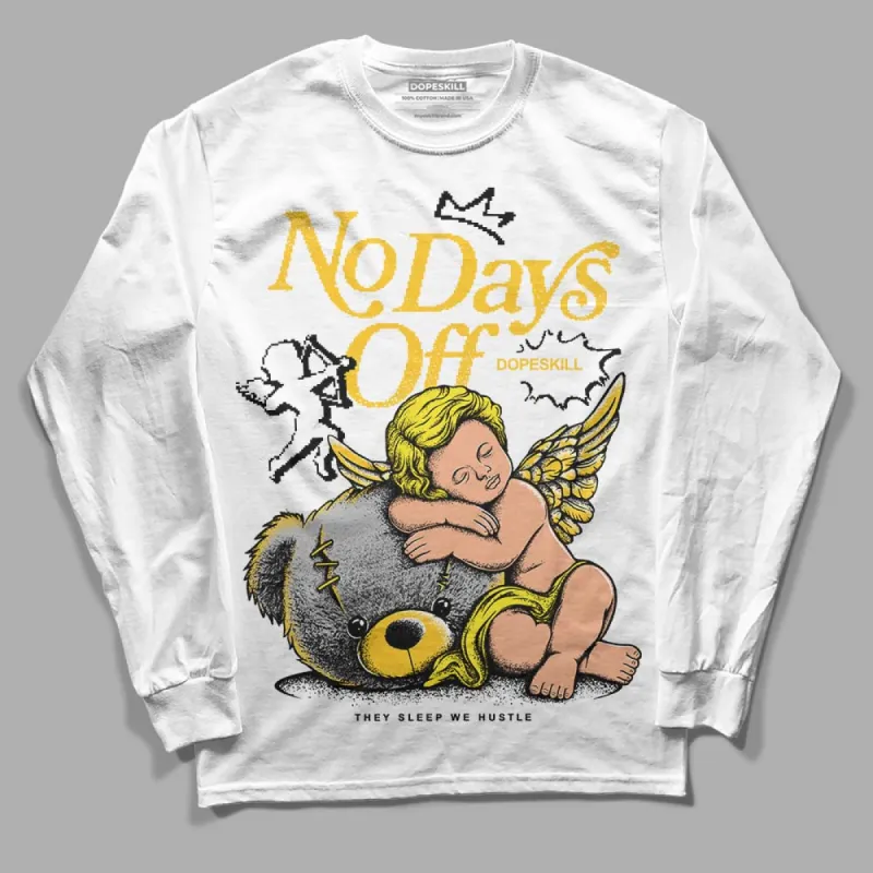 Vivid Sulfur 4s DopeSkill Long Sleeve T-Shirt New No Days Off Graphic sold by DopeSkill
