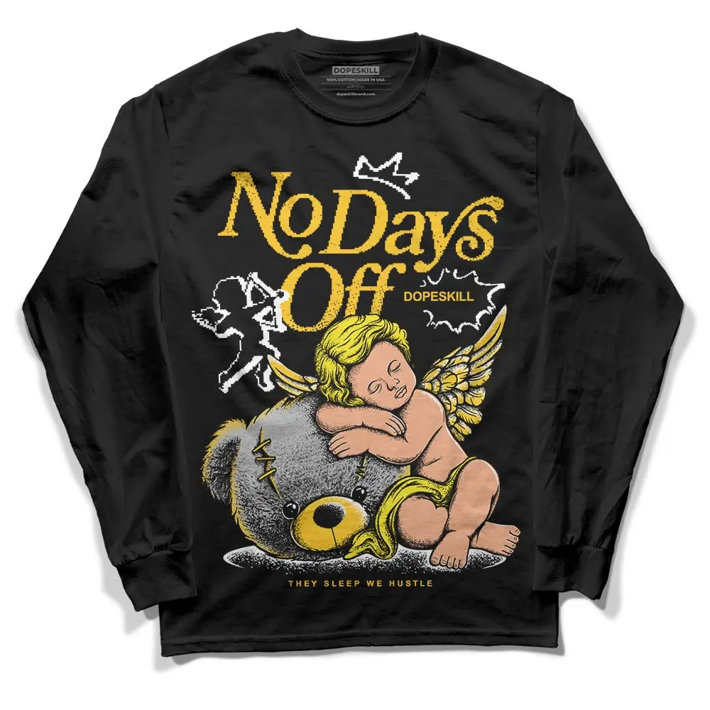 Vivid Sulfur 4s DopeSkill Long Sleeve T-Shirt New No Days Off Graphic sold by DopeSkill product image thumbnail 2
