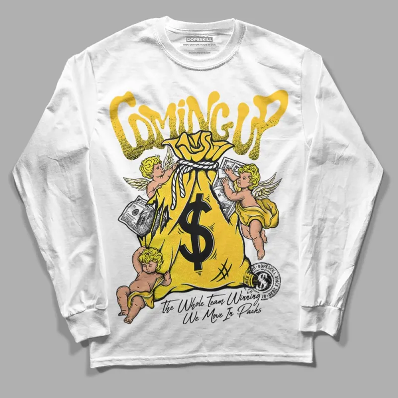 Vivid Sulfur 4s DopeSkill Long Sleeve T-Shirt Money Bag Coming Up Graphic sold by DopeSkill
