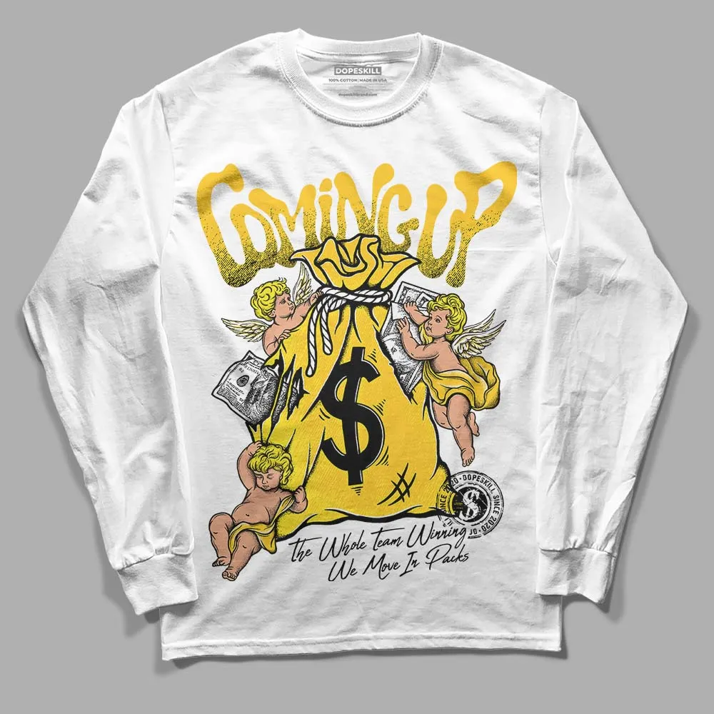 Vivid Sulfur 4s DopeSkill Long Sleeve T-Shirt Money Bag Coming Up Graphic sold by DopeSkill