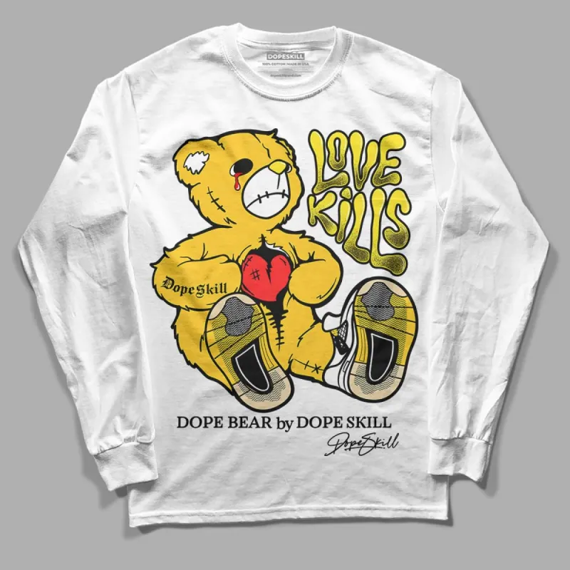 Vivid Sulfur 4s DopeSkill Long Sleeve T-Shirt Love Kills Graphic sold by DopeSkill