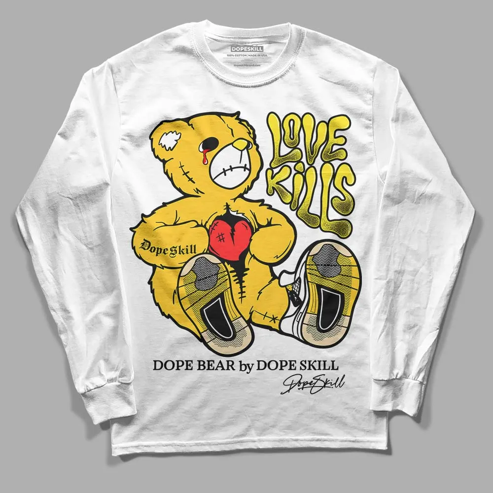 Vivid Sulfur 4s DopeSkill Long Sleeve T-Shirt Love Kills Graphic sold by DopeSkill