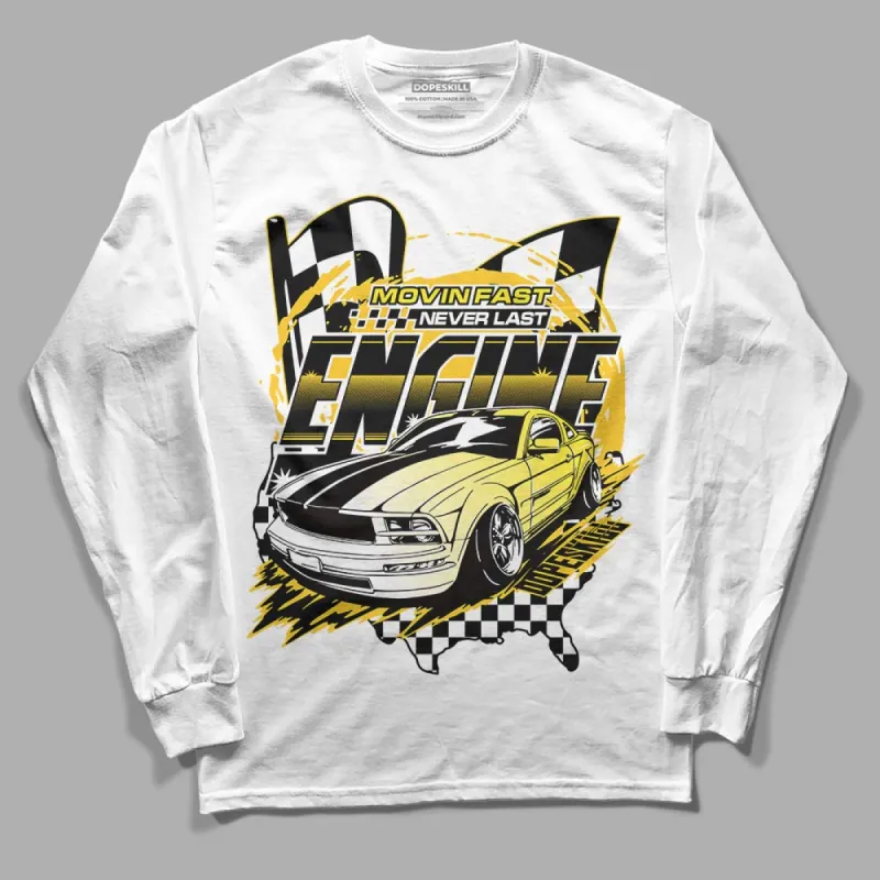 Vivid Sulfur 4s DopeSkill Long Sleeve T-Shirt ENGINE Tshirt Graphic sold by DopeSkill
