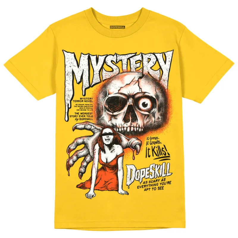 Vivid Sulfur 4s DopeSkill Yellow T-shirt Mystery Ghostly Grasp Graphic sold by DopeSkill