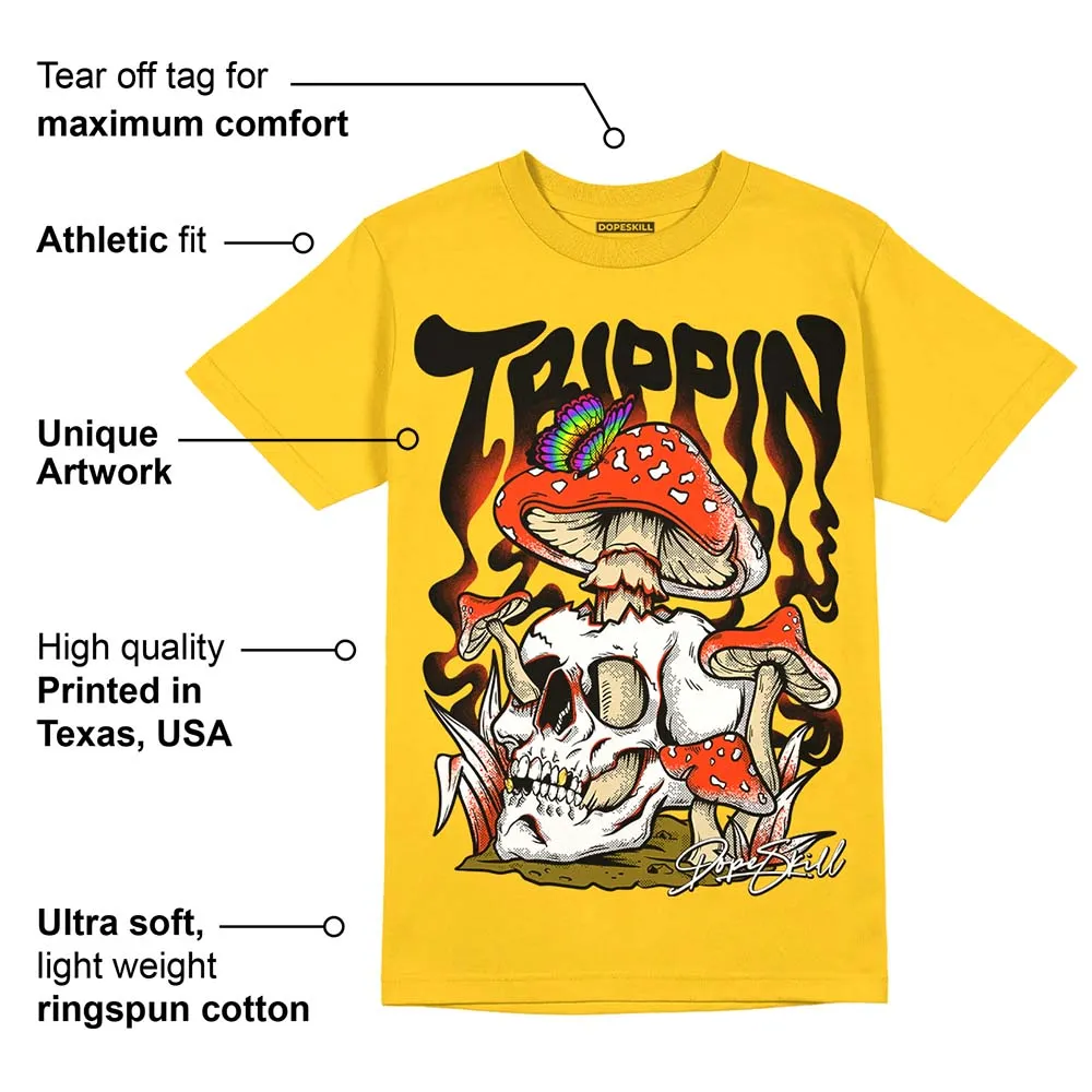 Vivid Sulfur 4s DopeSkill Yellow T-shirt Trippin Graphic sold by DopeSkill product image thumbnail 2