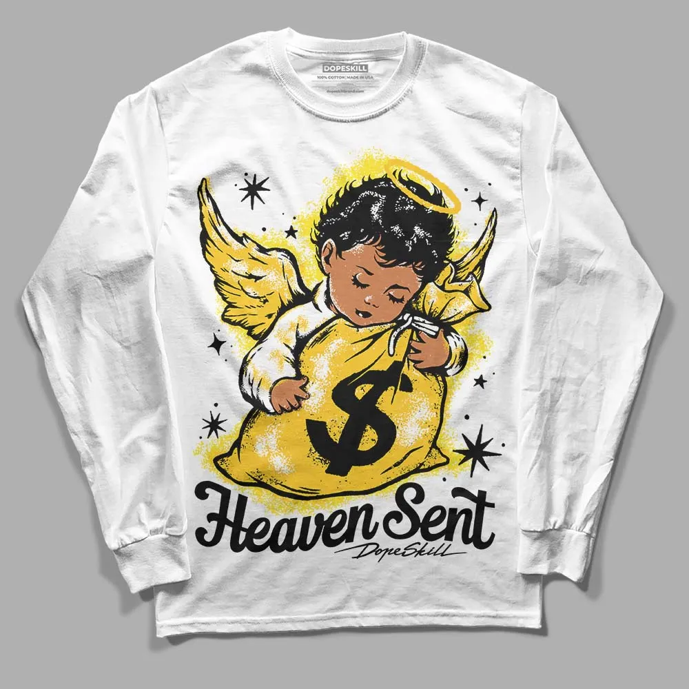 Vivid Sulfur 4s DopeSkill Long Sleeve T-Shirt Heaven Sent Graphic sold by DopeSkill