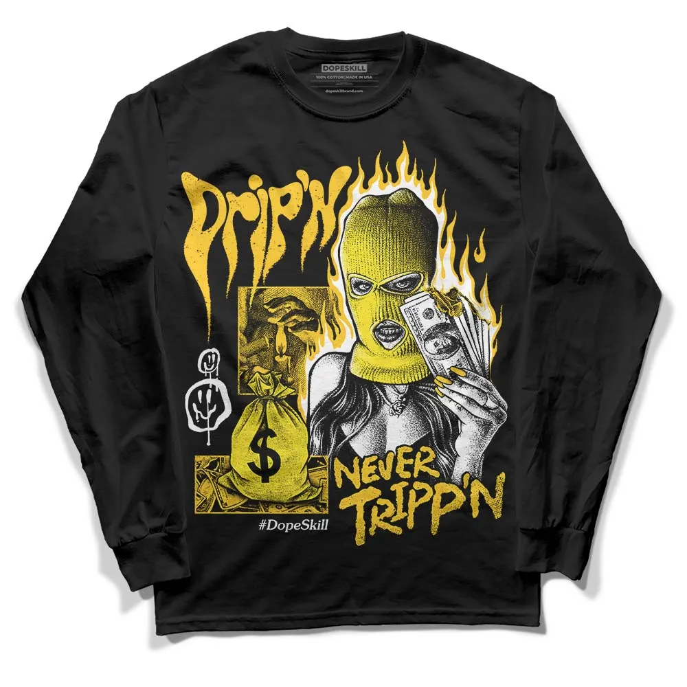Vivid Sulfur 4s DopeSkill Long Sleeve T-Shirt Drip'n Never Tripp'n Graphic sold by DopeSkill product image thumbnail 2