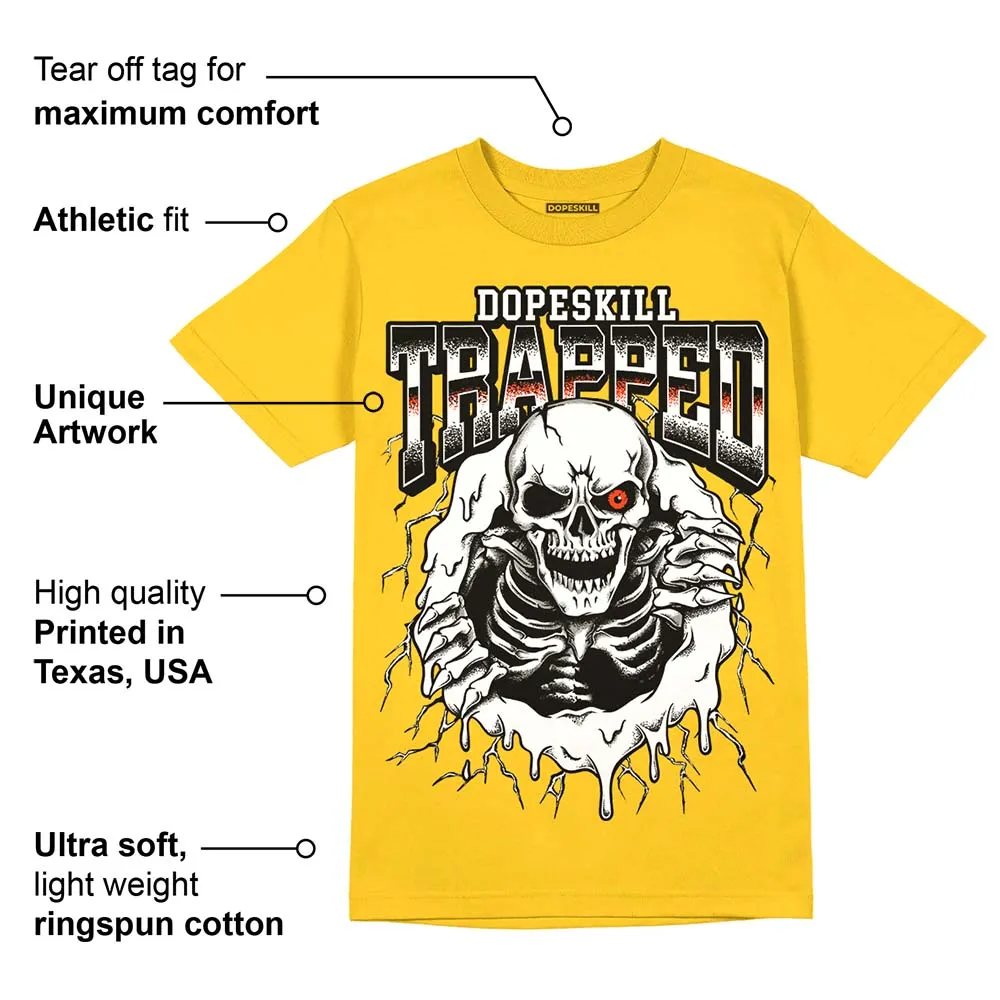 Vivid Sulfur 4s DopeSkill Yellow T-shirt Trapped Halloween Graphic sold by DopeSkill product image thumbnail 2