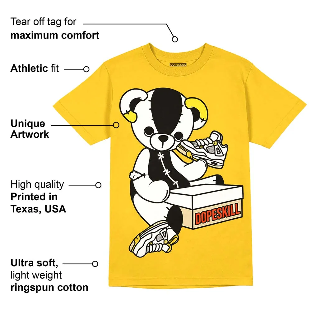 Vivid Sulfur 4s DopeSkill Yellow T-shirt Sneakerhead BEAR Graphic sold by DopeSkill product image thumbnail 2