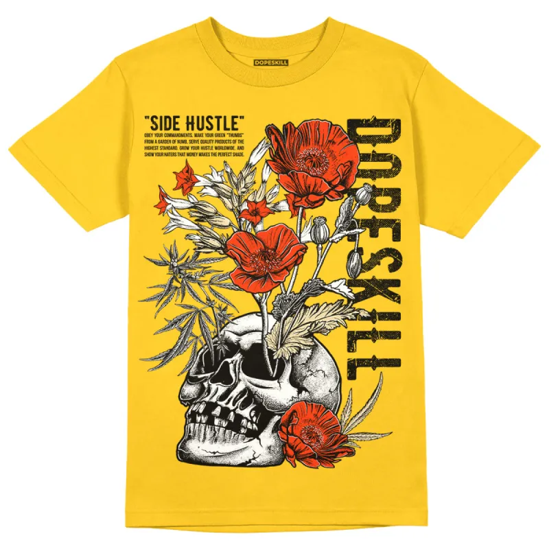 Vivid Sulfur 4s DopeSkill Yellow T-shirt Side Hustle Graphic sold by DopeSkill
