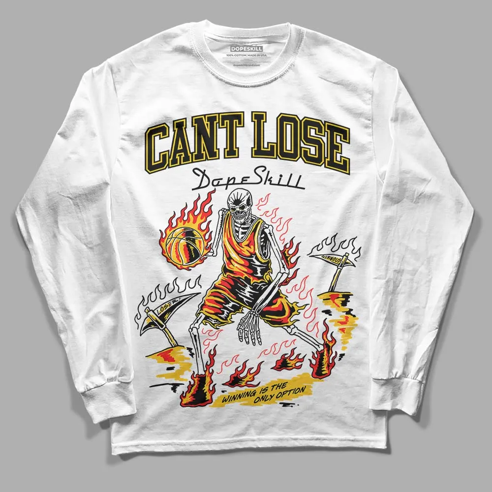 Vivid Sulfur 4s DopeSkill Long Sleeve T-Shirt Cant Lose Graphic sold by DopeSkill