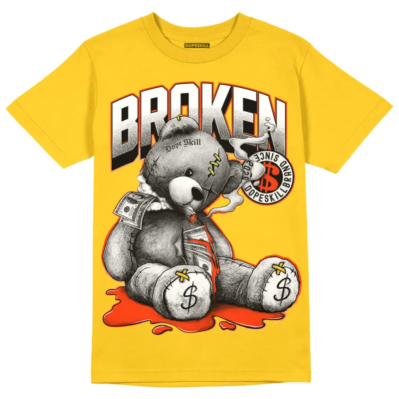 Vivid Sulfur 4s DopeSkill Yellow T-shirt Sick Bear Graphic sold by DopeSkill