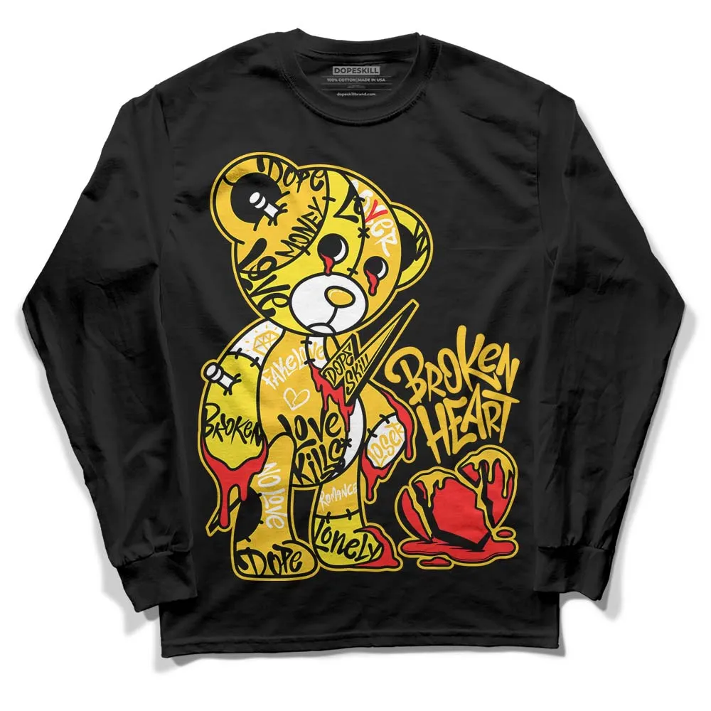 Vivid Sulfur 4s DopeSkill Long Sleeve T-Shirt Broken Heart Graphic sold by DopeSkill product image thumbnail 2