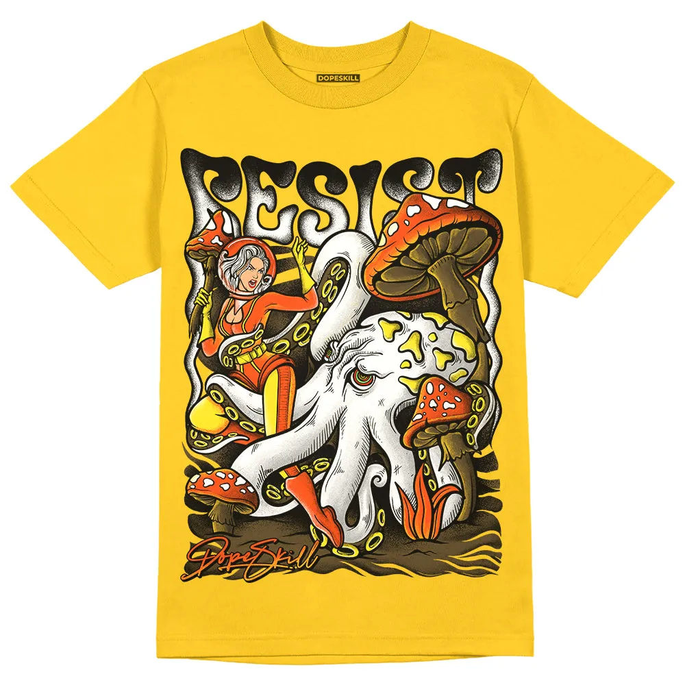 Vivid Sulfur 4s DopeSkill Yellow T-shirt Resist Graphic sold by DopeSkill