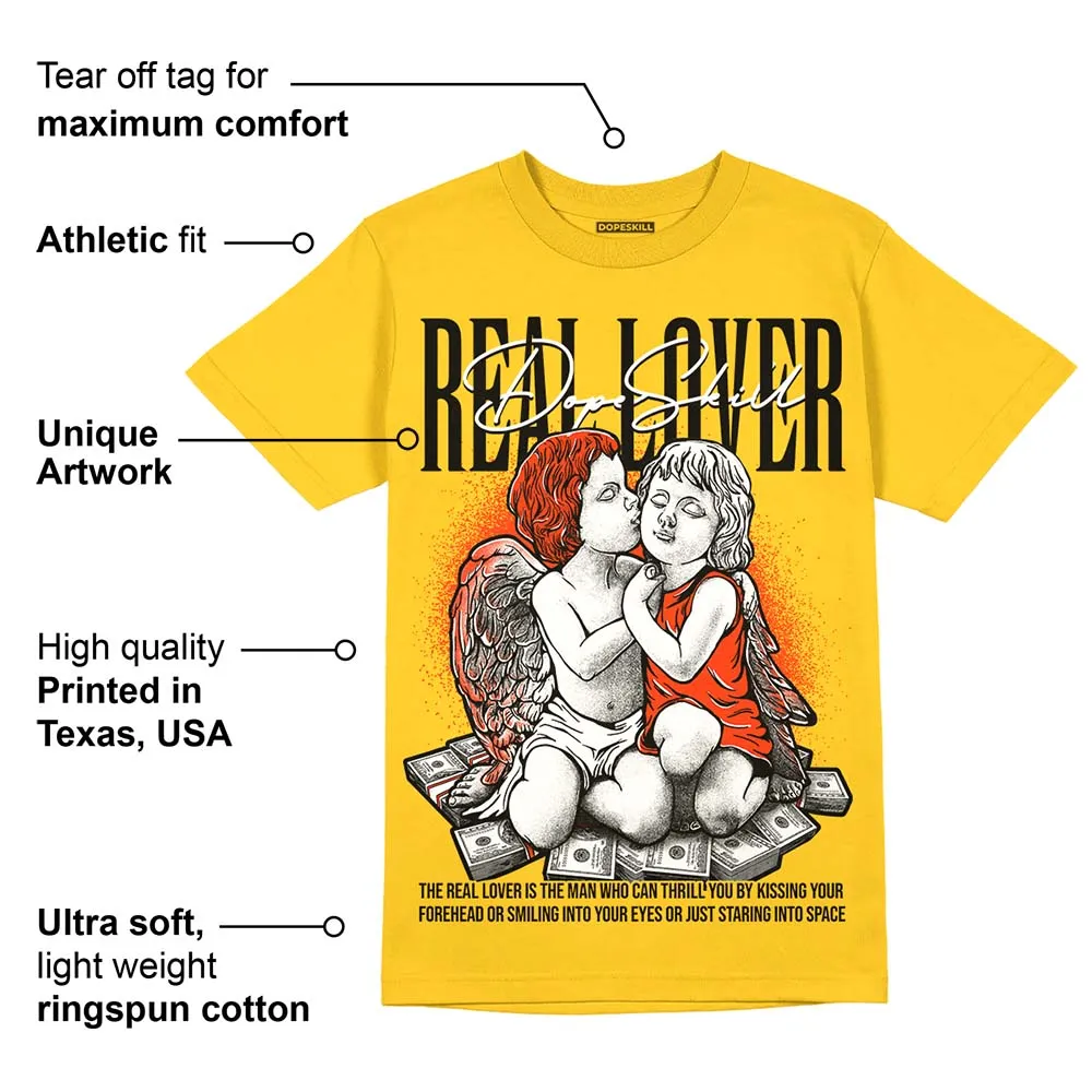 Vivid Sulfur 4s DopeSkill Yellow T-shirt Real Lover Graphic sold by DopeSkill product image thumbnail 2