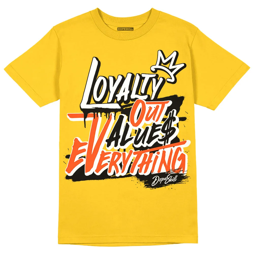 Vivid Sulfur 4s DopeSkill Yellow T-shirt LOVE Graphic sold by DopeSkill