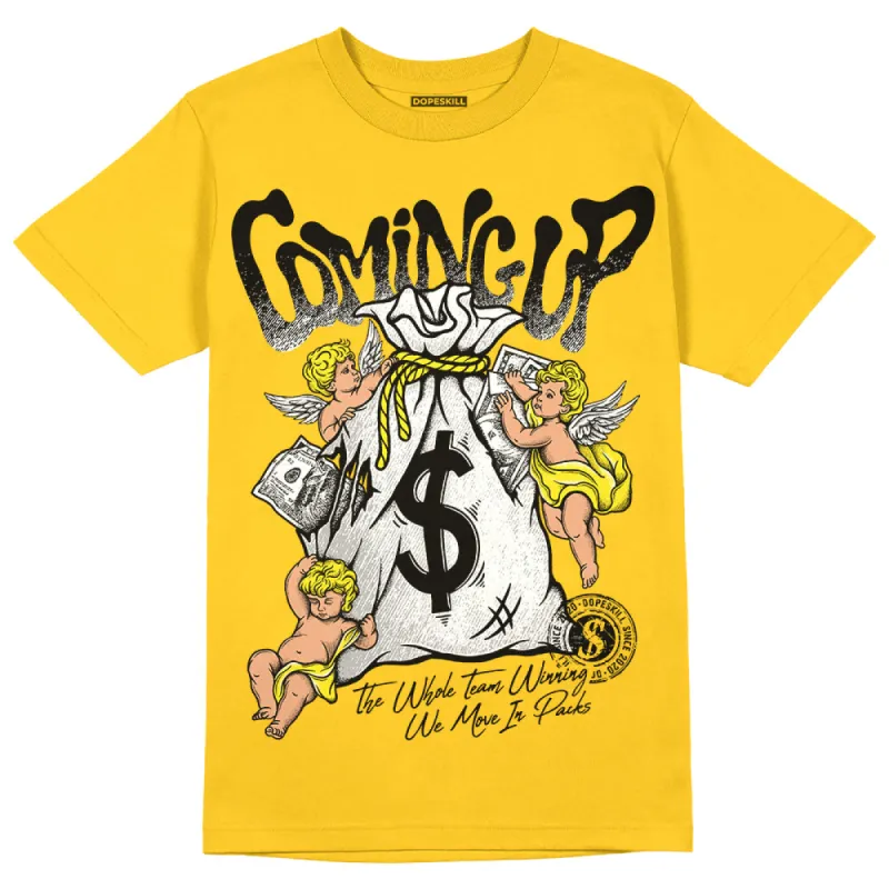 Vivid Sulfur 4s DopeSkill Yellow T-shirt Money Bag Coming Up Graphic sold by DopeSkill