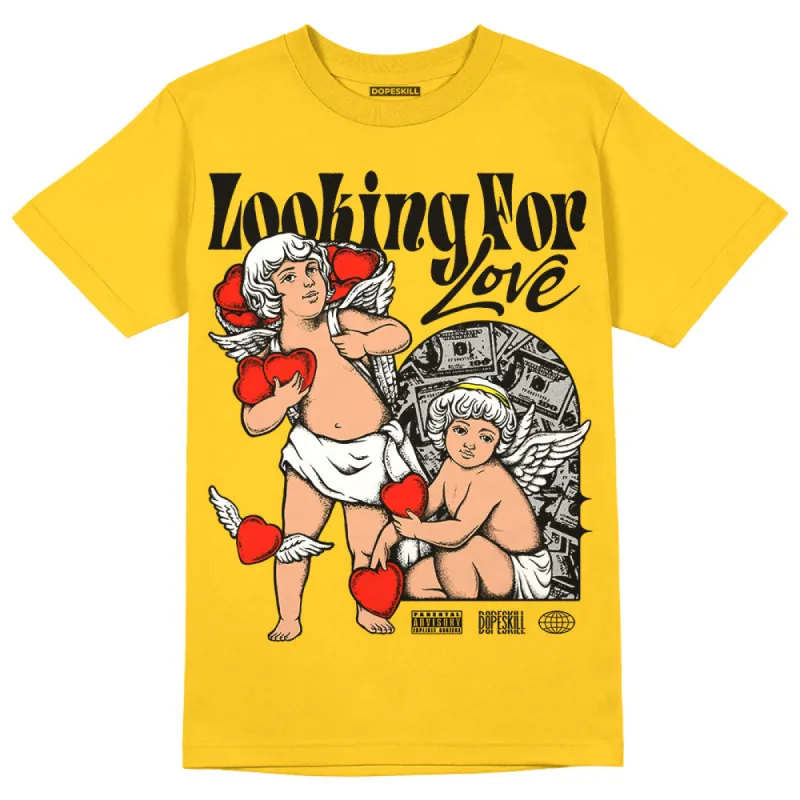 Vivid Sulfur 4s DopeSkill Yellow T-shirt Looking For Love Graphic sold by DopeSkill
