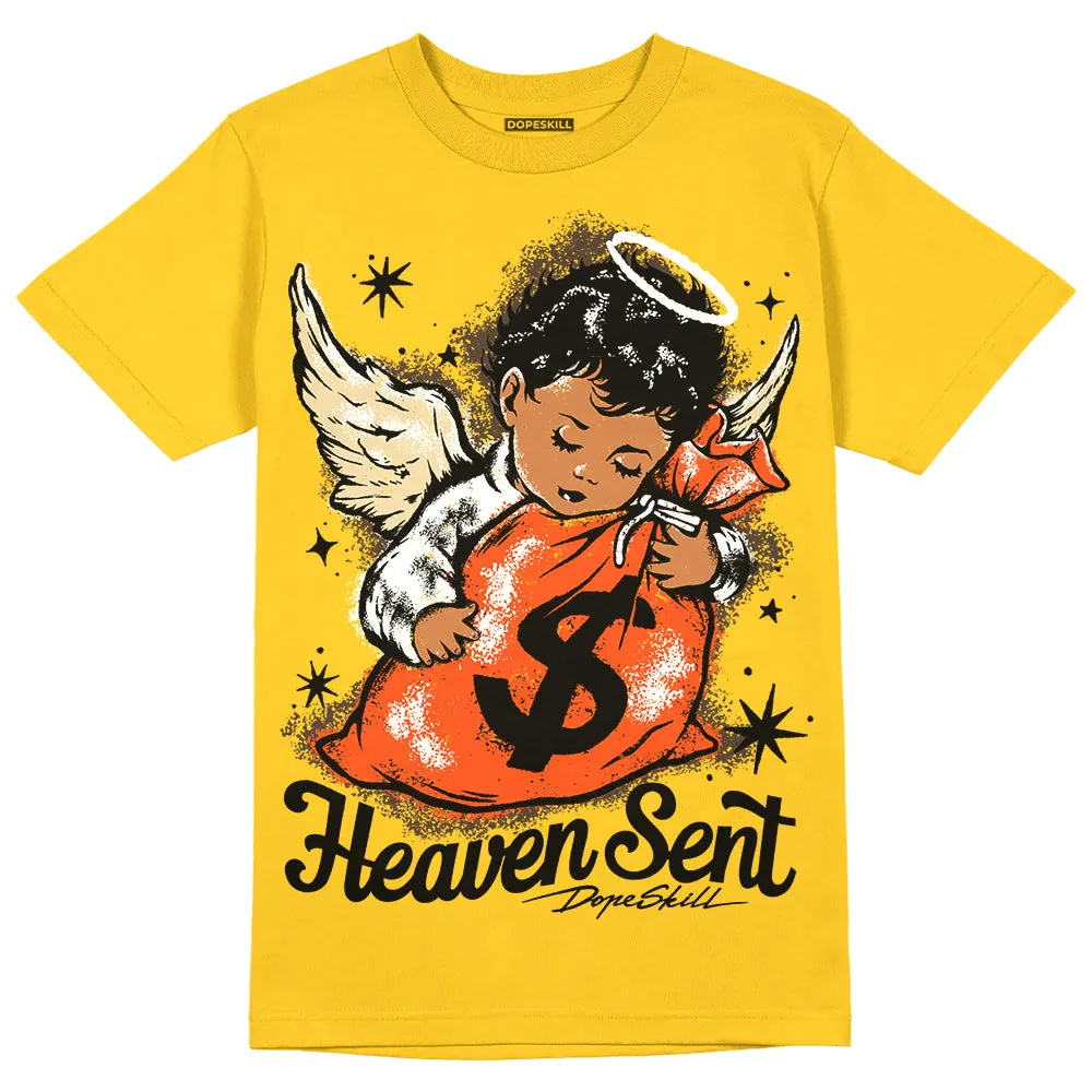 Vivid Sulfur 4s DopeSkill Yellow T-shirt Heaven Sent Graphic sold by DopeSkill