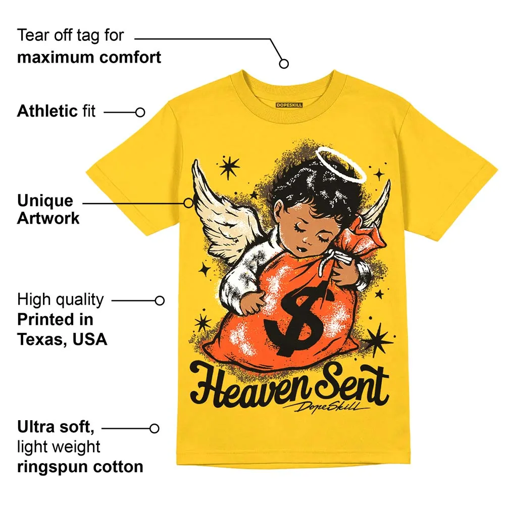 Vivid Sulfur 4s DopeSkill Yellow T-shirt Heaven Sent Graphic sold by DopeSkill product image thumbnail 2