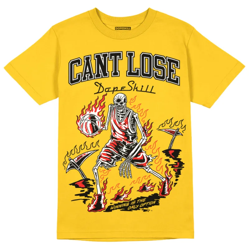 Vivid Sulfur 4s DopeSkill Yellow T-shirt Cant Lose Graphic sold by DopeSkill