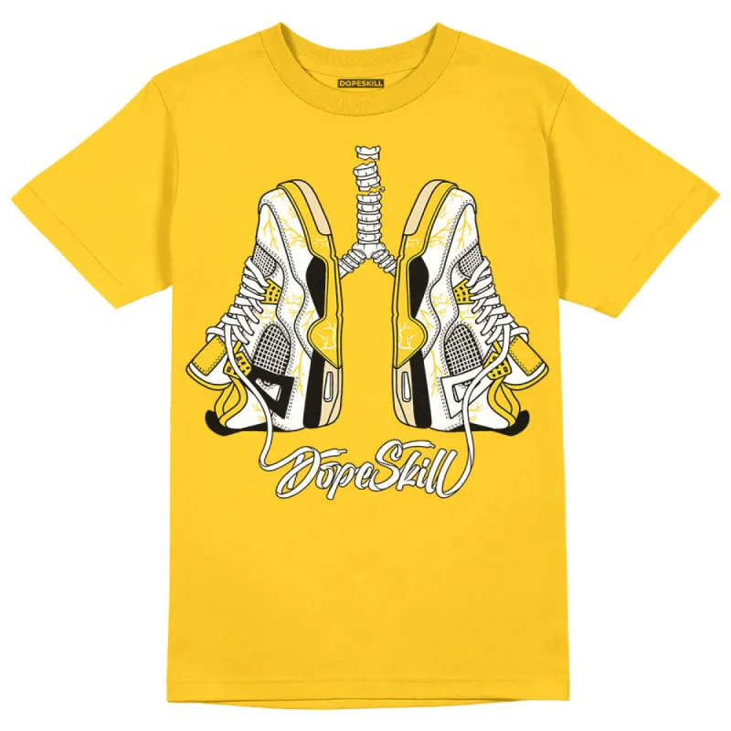 Vivid Sulfur 4s DopeSkill Yellow T-shirt Breathe Graphic sold by DopeSkill