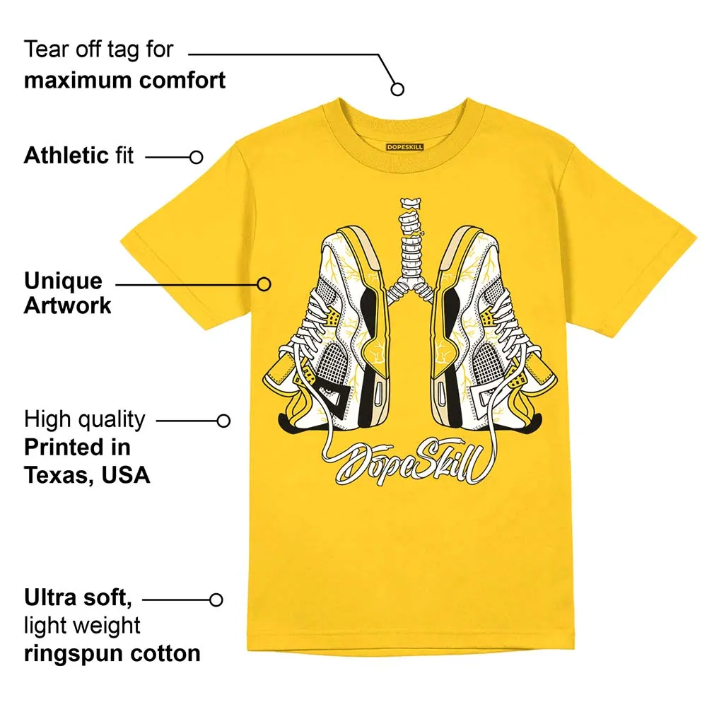 Vivid Sulfur 4s DopeSkill Yellow T-shirt Breathe Graphic sold by DopeSkill product image thumbnail 2