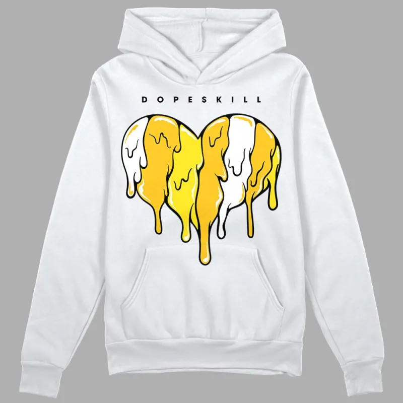 Vivid Sulfur 4s DopeSkill Hoodie Sweatshirt Slime Drip Heart Graphic sold by DopeSkill