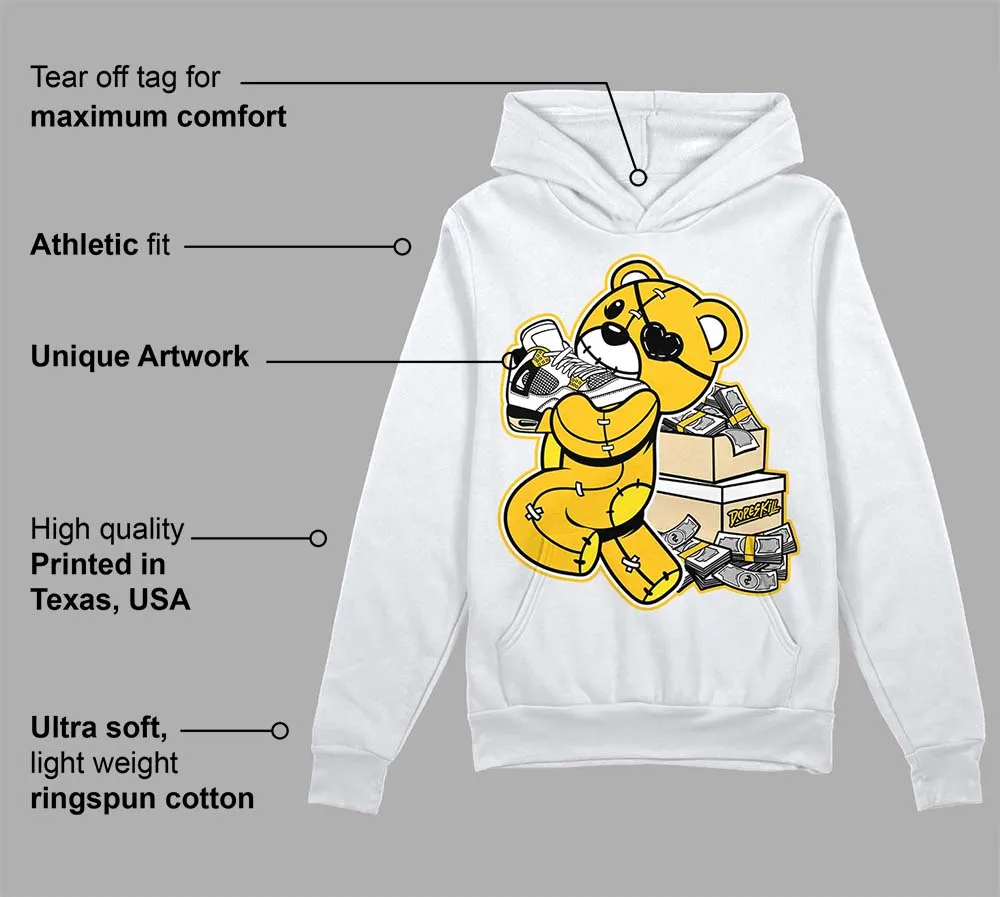 Vivid Sulfur 4s DopeSkill Hoodie Sweatshirt Bear Steals Sneaker Graphic sold by DopeSkill product image thumbnail 3