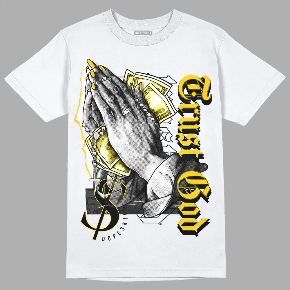 Vivid Sulfur 4s DopeSkill T-Shirt Trust God Graphic sold by DopeSkill