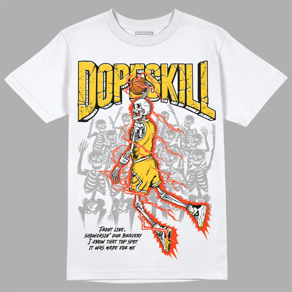 Vivid Sulfur 4s DopeSkill T-Shirt Thunder Dunk Graphic sold by DopeSkill