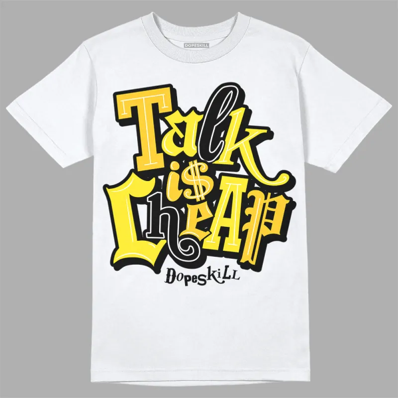 Vivid Sulfur 4s DopeSkill T-Shirt Talk Is Chip Graphic sold by DopeSkill
