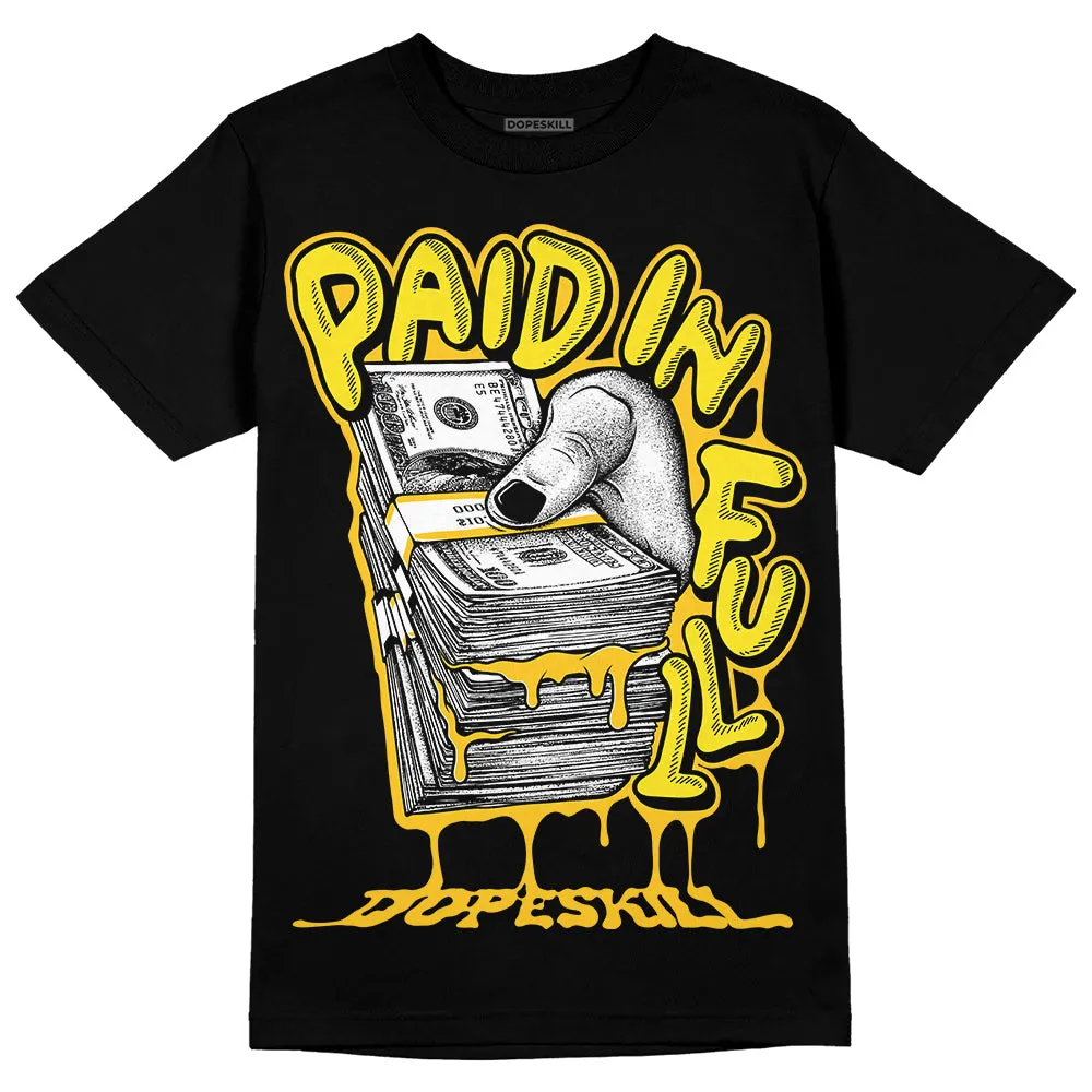 Vivid Sulfur 4s DopeSkill T-Shirt Paid In Full Graphic sold by DopeSkill product image thumbnail 2
