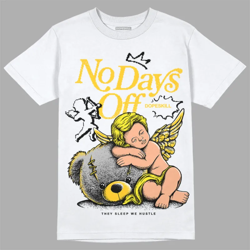 Vivid Sulfur 4s DopeSkill T-Shirt New No Days Off Graphic sold by DopeSkill