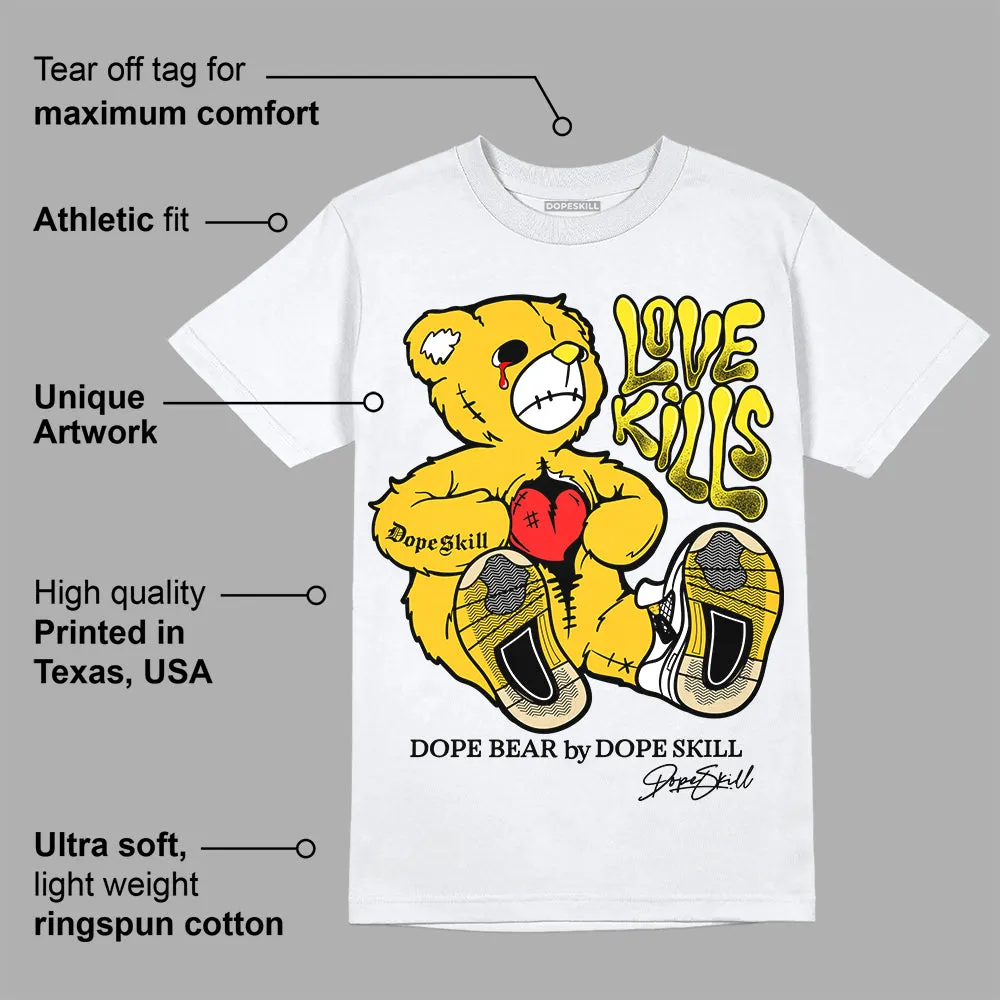 Vivid Sulfur 4s DopeSkill T-Shirt Love Kills Graphic sold by DopeSkill product image thumbnail 3