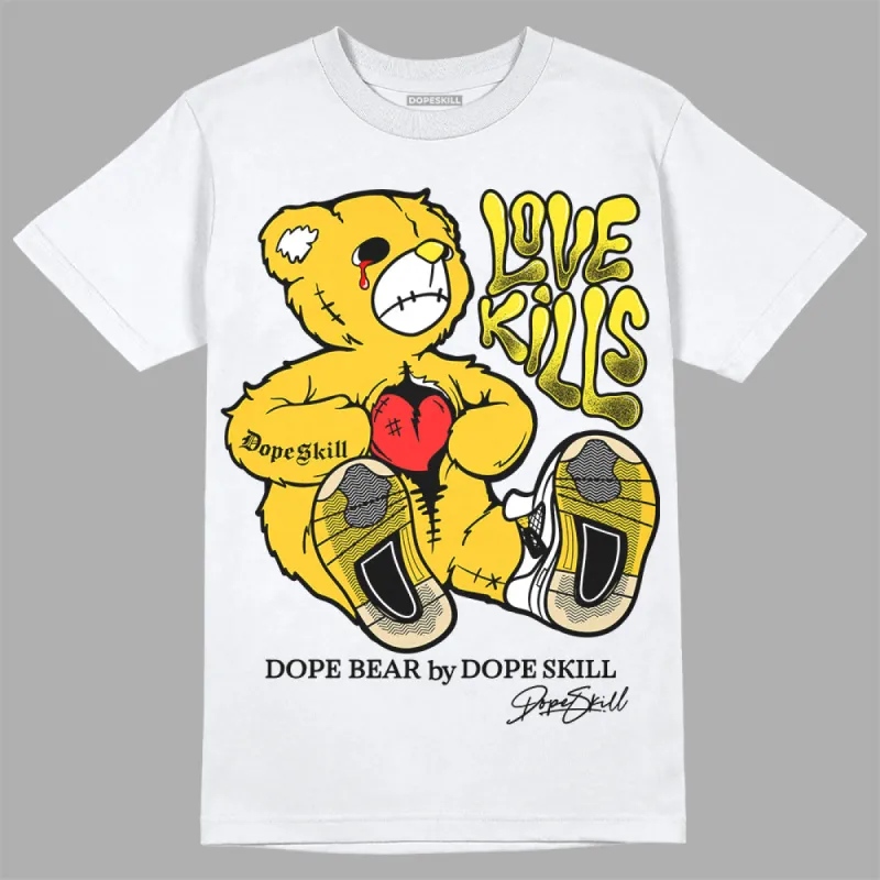 Vivid Sulfur 4s DopeSkill T-Shirt Love Kills Graphic sold by DopeSkill