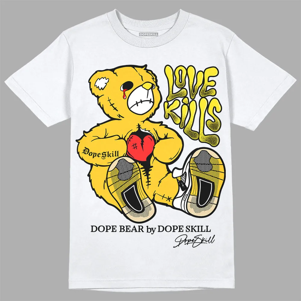 Vivid Sulfur 4s DopeSkill T-Shirt Love Kills Graphic sold by DopeSkill