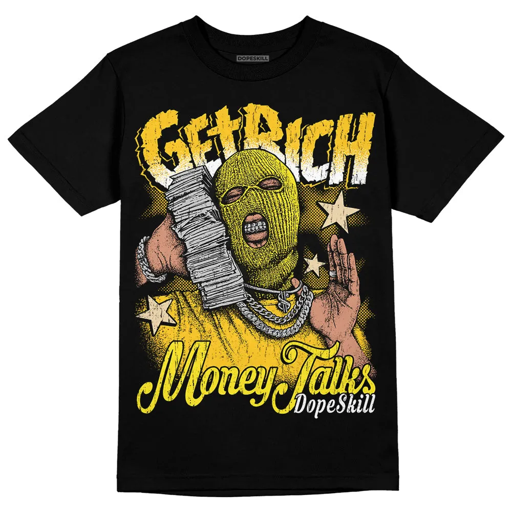 Vivid Sulfur 4s DopeSkill T-Shirt Get Rich Graphic sold by DopeSkill product image thumbnail 2