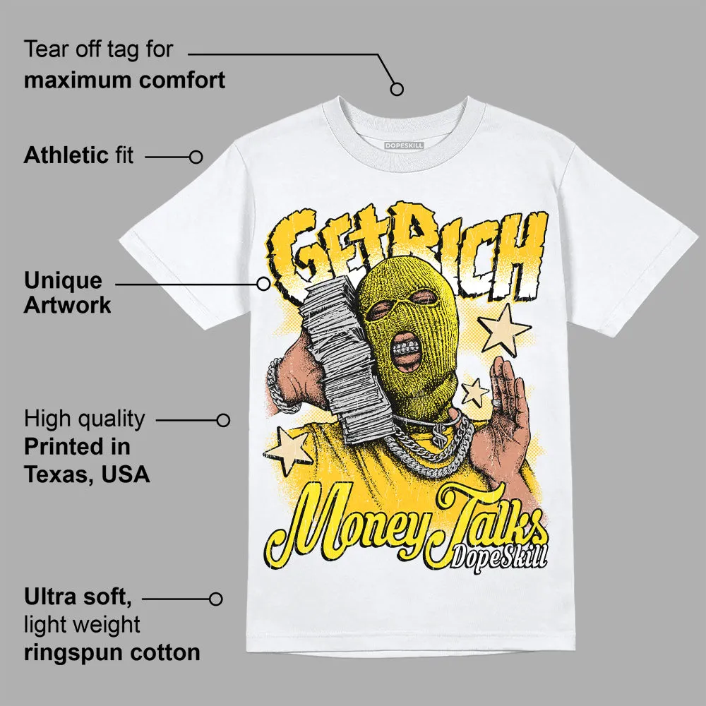 Vivid Sulfur 4s DopeSkill T-Shirt Get Rich Graphic sold by DopeSkill product image thumbnail 3
