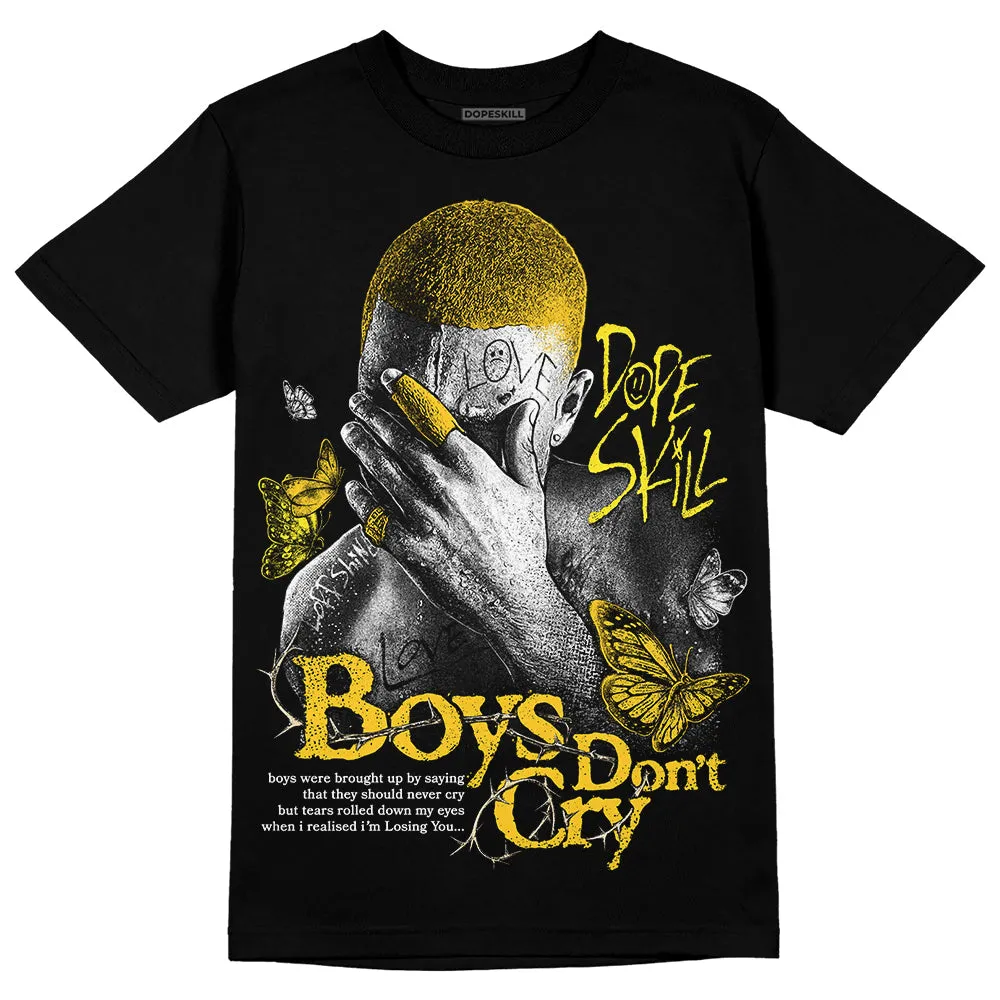 Vivid Sulfur 4s DopeSkill T-Shirt Boys Don't Cry Graphic sold by DopeSkill product image thumbnail 2