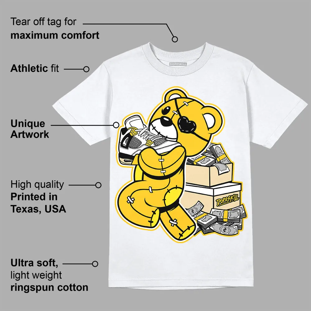 Vivid Sulfur 4s DopeSkill T-Shirt Bear Steals Sneaker Graphic sold by DopeSkill product image thumbnail 3