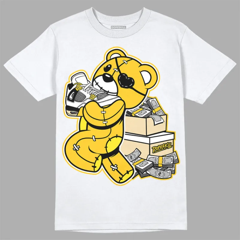 Vivid Sulfur 4s DopeSkill T-Shirt Bear Steals Sneaker Graphic sold by DopeSkill