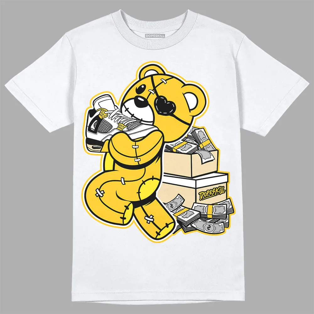 Vivid Sulfur 4s DopeSkill T-Shirt Bear Steals Sneaker Graphic sold by DopeSkill
